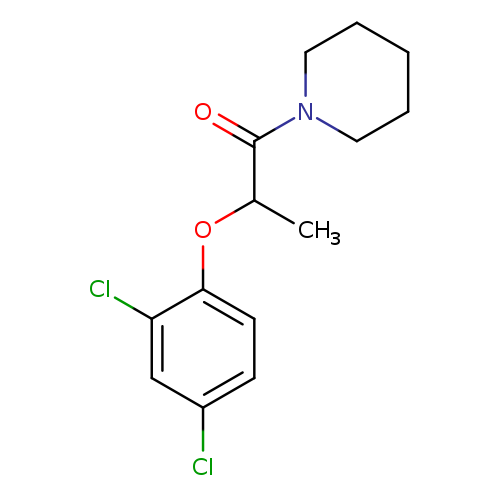 Clc1ccc(c(c1)Cl)OC(C(=O)N1CCCCC1)C