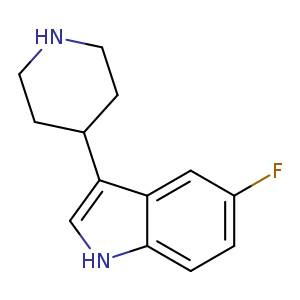 Fc1ccc2c(c1)c(c[nH]2)C1CCNCC1