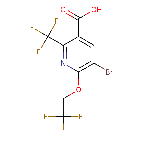 Brc1cc(C(=O)O)c(nc1OCC(F)(F)F)C(F)(F)F