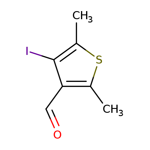 O=Cc1c(C)sc(c1I)C