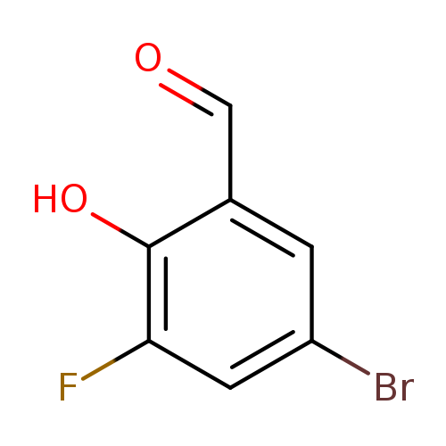 O=Cc1cc(Br)cc(c1O)F