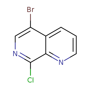 Brc1cnc(c2c1cccn2)Cl