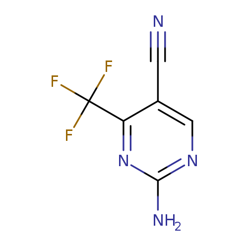 N#Cc1cnc(nc1C(F)(F)F)N