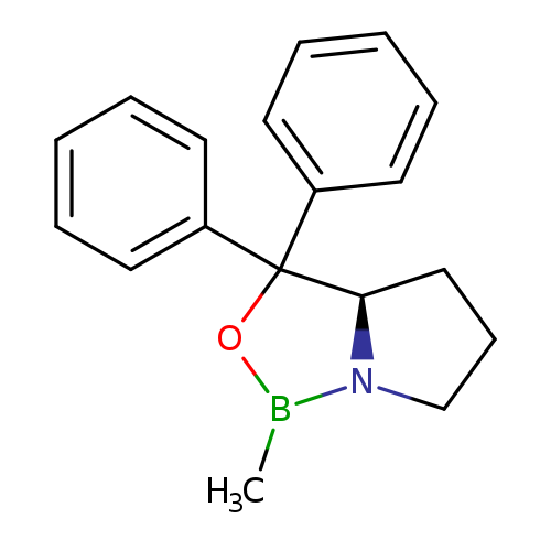 CB1OC([C@@H]2N1CCC2)(c1ccccc1)c1ccccc1