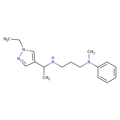 CCn1ncc(c1)C(NCCCN(c1ccccc1)C)C