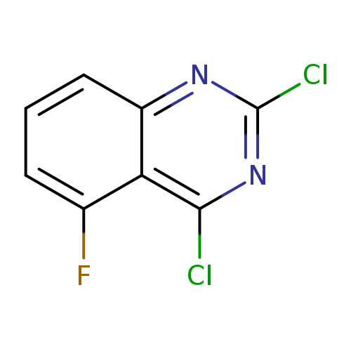 Clc1nc2cccc(c2c(n1)Cl)F