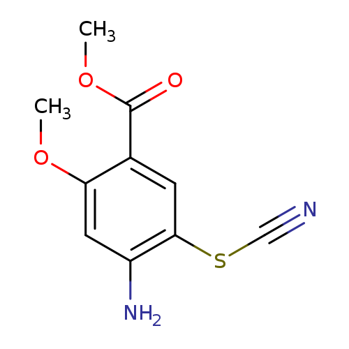 N#CSc1cc(C(=O)OC)c(cc1N)OC