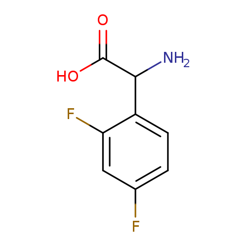 OC(=O)C(c1ccc(cc1F)F)N