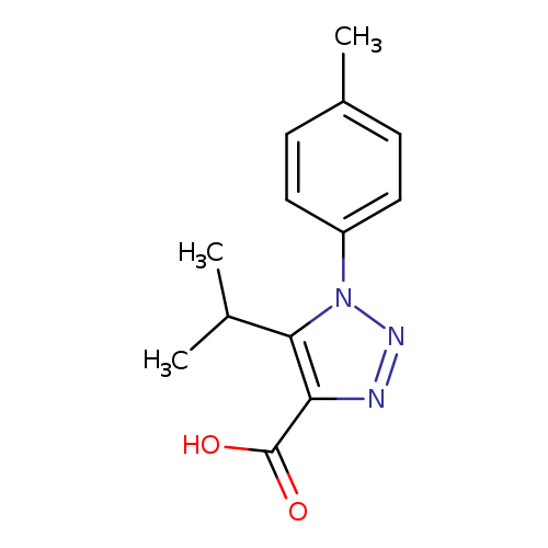 CC(c1c(nnn1c1ccc(cc1)C)C(=O)O)C