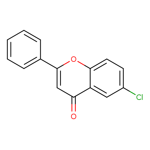 Clc1ccc2c(c1)c(=O)cc(o2)c1ccccc1