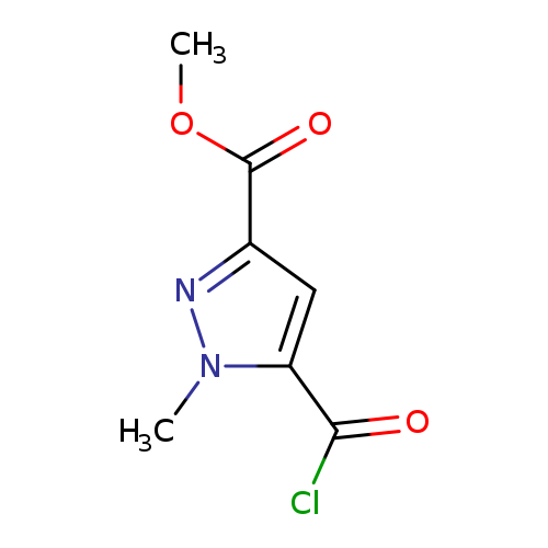 Cn1nc(cc1C(=O)Cl)C(=O)OC