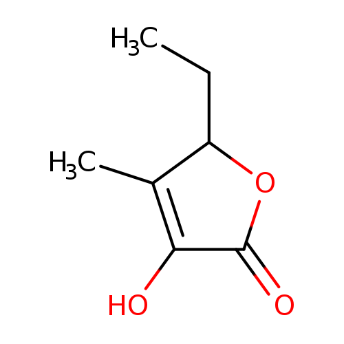 CCC1OC(=O)C(=C1C)O