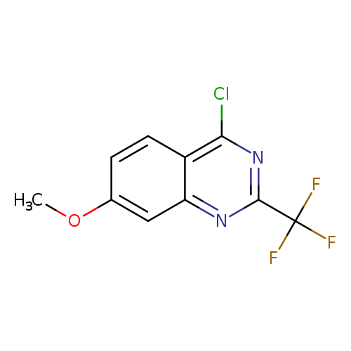 COc1ccc2c(c1)nc(nc2Cl)C(F)(F)F