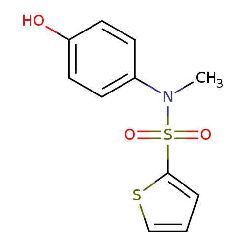 Oc1ccc(cc1)N(S(=O)(=O)c1cccs1)C