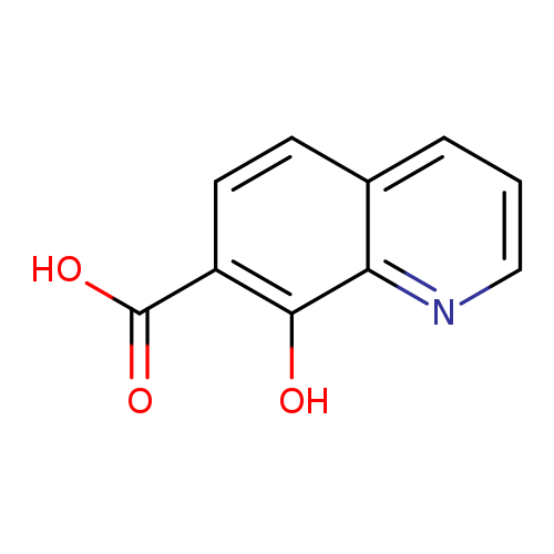 OC(=O)c1ccc2c(c1O)nccc2