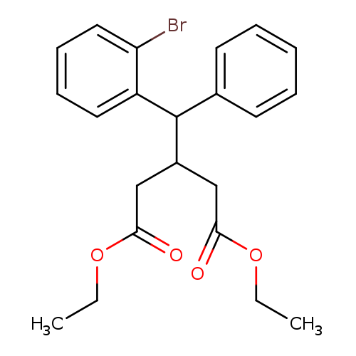 CCOC(=O)CC(C(c1ccccc1Br)c1ccccc1)CC(=O)OCC