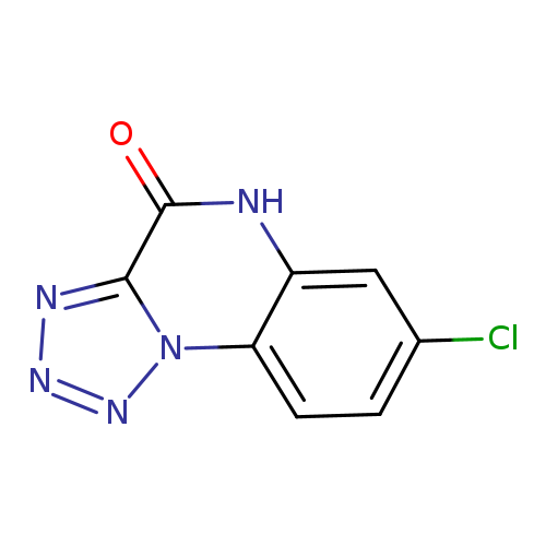 Clc1ccc2c(c1)[nH]c(=O)c1n2nnn1
