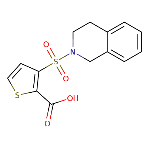 OC(=O)c1sccc1S(=O)(=O)N1CCc2c(C1)cccc2