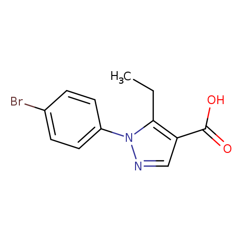 CCc1c(cnn1c1ccc(cc1)Br)C(=O)O