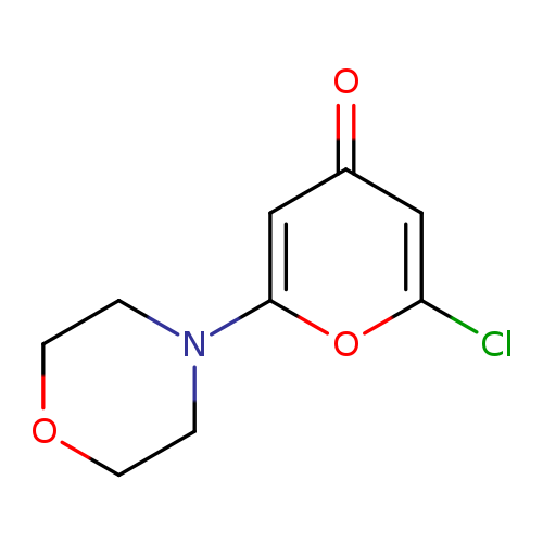 Clc1oc(cc(=O)c1)N1CCOCC1