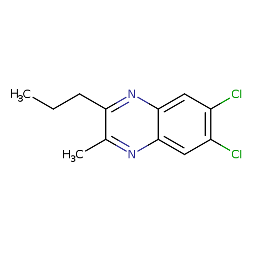 CCCc1nc2cc(Cl)c(cc2nc1C)Cl