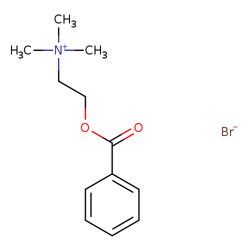 O=C(c1ccccc1)OCC[N+](C)(C)C.[Br-]
