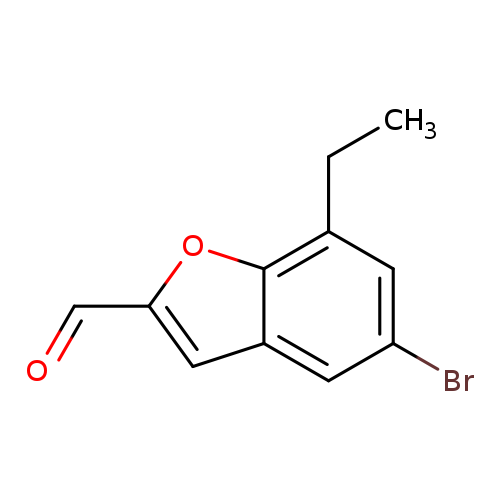 CCc1cc(Br)cc2c1oc(c2)C=O