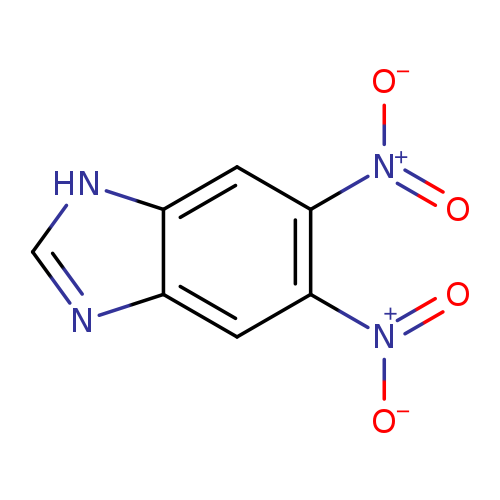 [O-][N+](=O)c1cc2[nH]cnc2cc1[N+](=O)[O-]