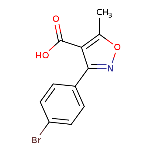 Brc1ccc(cc1)c1noc(c1C(=O)O)C