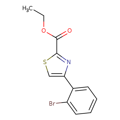 CCOC(=O)c1scc(n1)c1ccccc1Br