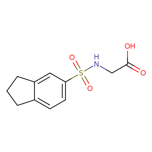 OC(=O)CNS(=O)(=O)c1ccc2c(c1)CCC2