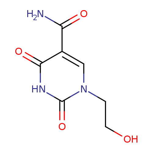 OCCn1cc(C(=O)N)c(=O)[nH]c1=O