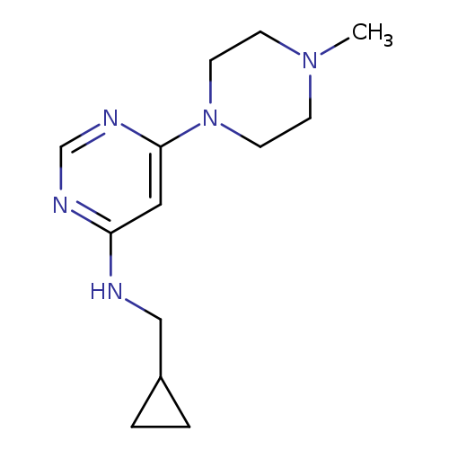 CN1CCN(CC1)c1ncnc(c1)NCC1CC1