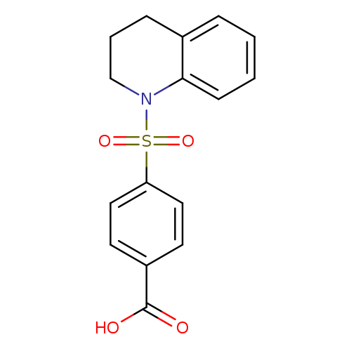 OC(=O)c1ccc(cc1)S(=O)(=O)N1CCCc2c1cccc2