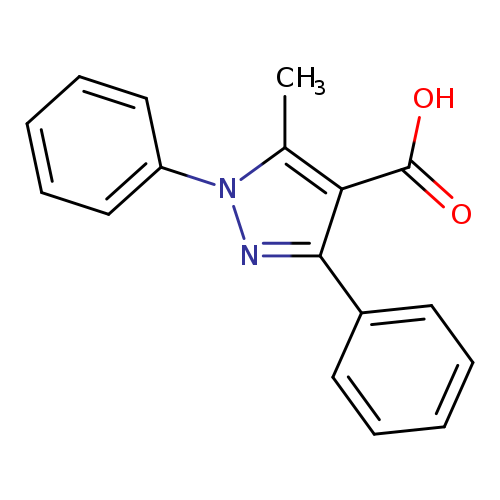 OC(=O)c1c(nn(c1C)c1ccccc1)c1ccccc1