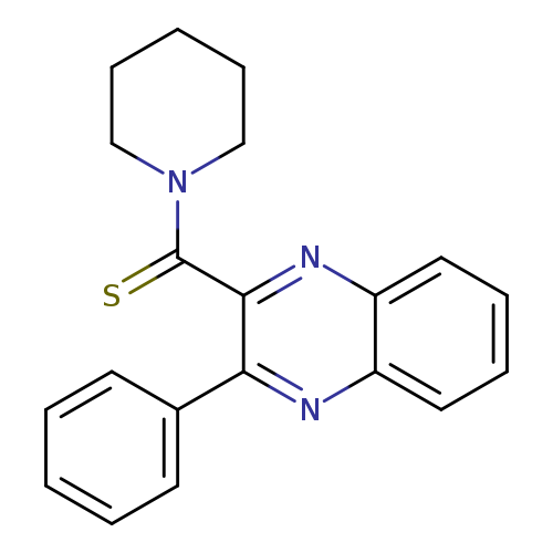 S=C(c1nc2ccccc2nc1c1ccccc1)N1CCCCC1