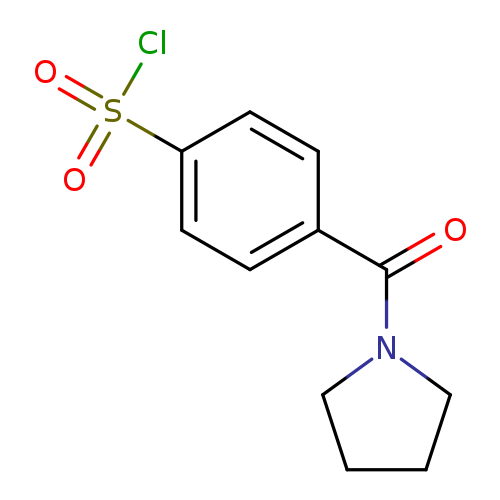 O=C(c1ccc(cc1)S(=O)(=O)Cl)N1CCCC1