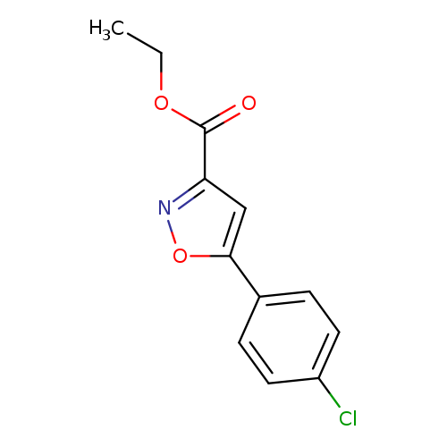 CCOC(=O)c1noc(c1)c1ccc(cc1)Cl