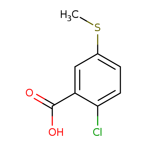 CSc1ccc(c(c1)C(=O)O)Cl