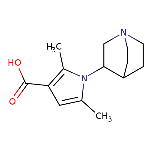 OC(=O)c1cc(n(c1C)C1CN2CCC1CC2)C