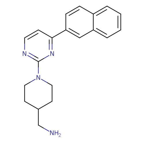NCC1CCN(CC1)c1nccc(n1)c1ccc2c(c1)cccc2