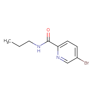 CCCNC(=O)c1ccc(cn1)Br