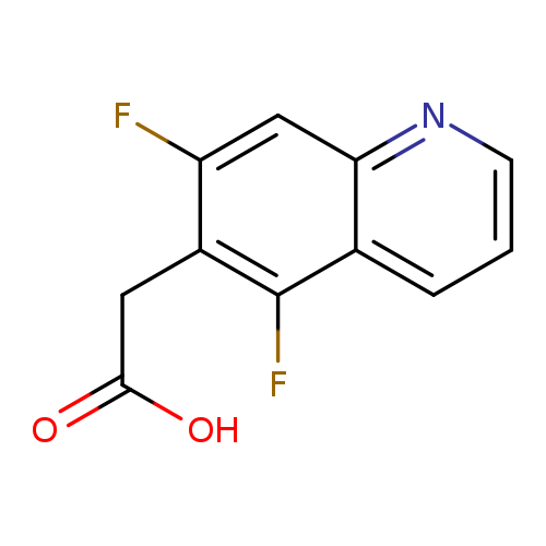 OC(=O)Cc1c(F)cc2c(c1F)cccn2