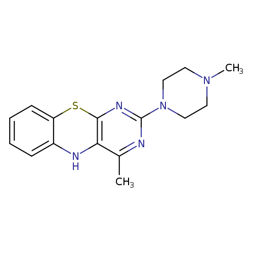 CN1CCN(CC1)c1nc2Sc3ccccc3Nc2c(n1)C