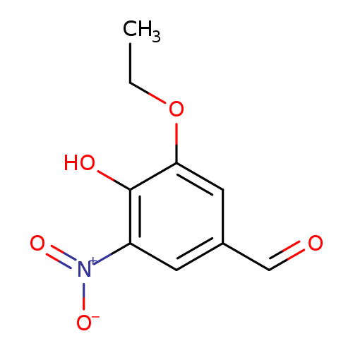 CCOc1cc(C=O)cc(c1O)[N+](=O)[O-]