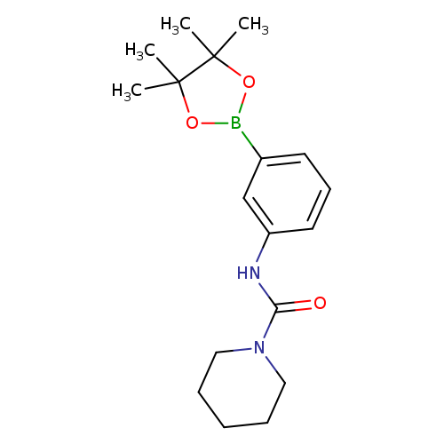 O=C(N1CCCCC1)Nc1cccc(c1)B1OC(C(O1)(C)C)(C)C