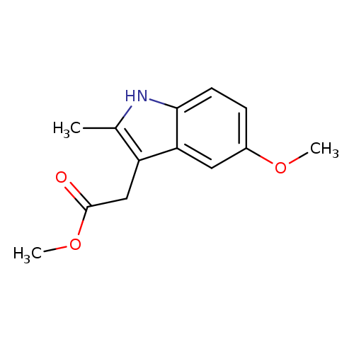 COC(=O)Cc1c(C)[nH]c2c1cc(OC)cc2