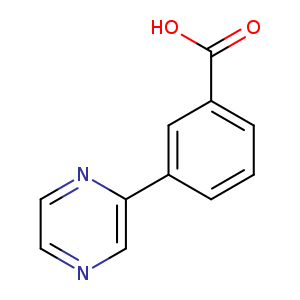 OC(=O)c1cccc(c1)c1cnccn1