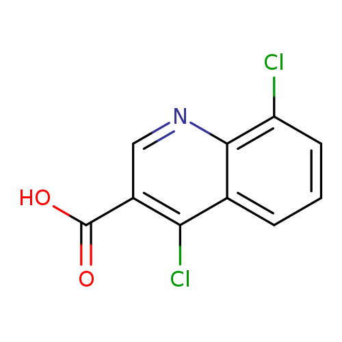 OC(=O)c1cnc2c(c1Cl)cccc2Cl