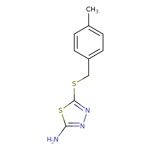 Cc1ccc(cc1)CSc1nnc(s1)N